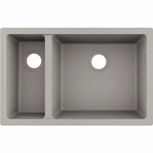 Мойка для кухни Hansgrohe S51 S510-U635 - 710×450 мм, цвет бетон