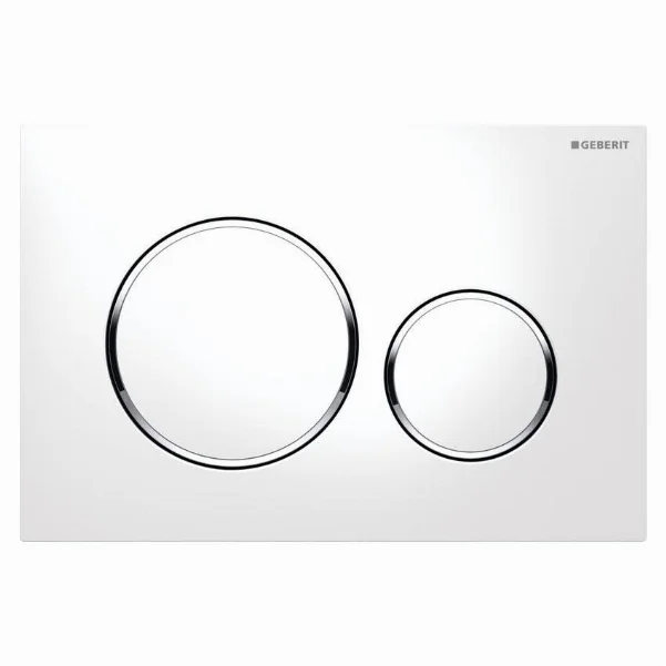 Клавиша смыва GEBERIT Sigma20 двойной смыв, белый