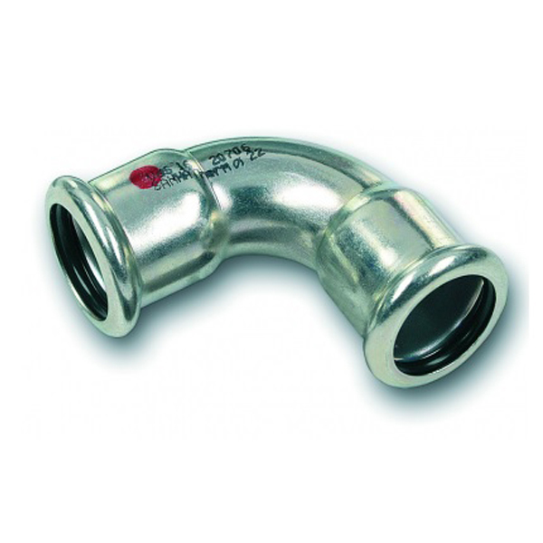 Кут прес оцинковка SANHA Therm Press Ø 35/90° Ввр.- Ввр. (код. 24002а)
