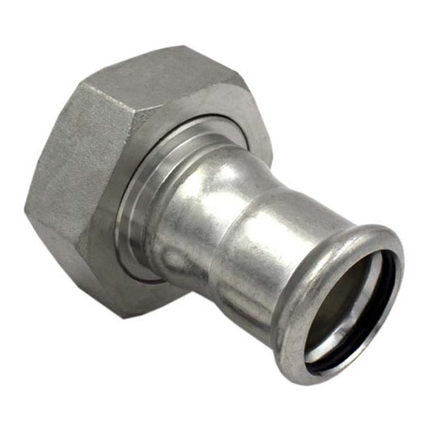 Збірний елемент з НГ прес нержавійка RM Inox PRES Ø 35×1-1/2" мм, внутрішня різьба