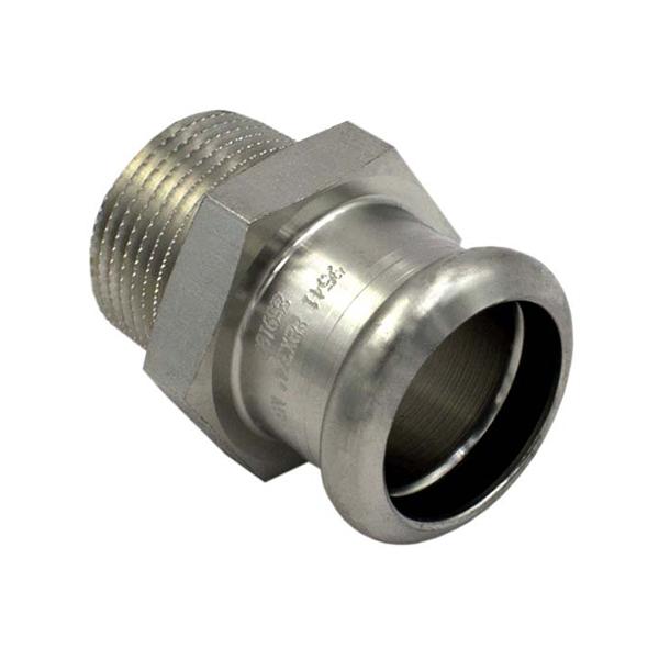 Муфта прес нержавійка RM Inox PRES Ø 88,9×3" зовнішня різьба