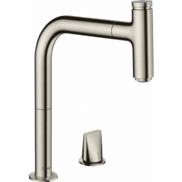 Змішувач Hansgrohe Metris Select M71 для кухонного миття, під сталь 73804800