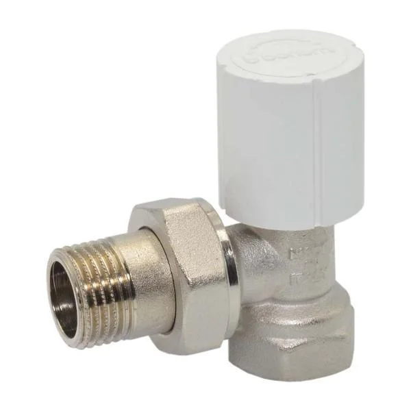 Кран радіаторний Bonomi PN10 Ø 1/2" кутовий, t=+95 °C