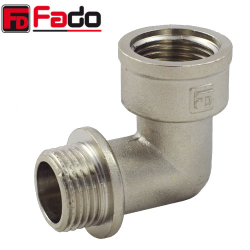 Уголок латунный FADO Fit Nickel Ø 1/2" внутр.- наруж. резьба