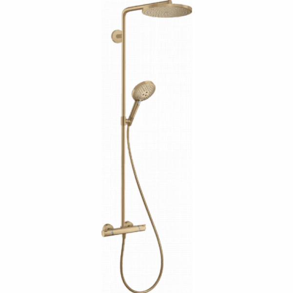 Душова система Hansgrohe Raindance Select S Showerpipe 240 1jet з термостатом, бронза матовий
