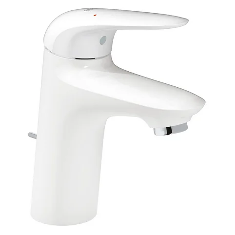 Змішувач Grohe Eurostyle New 23707LS3 для умивальника з донним клапаном білий