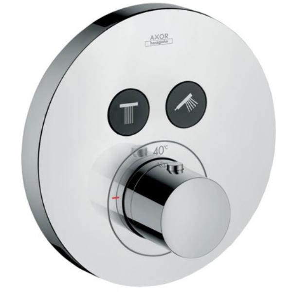 Змішувач-термостат для душа Axor Shower Select Ø 170 мм, 2 споживача, хром
