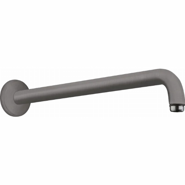 Тримач душу настінний Hansgrohe 389 мм, чорний матовий хром