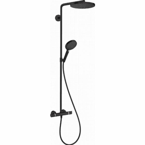 Душова система Hansgrohe Raindance Select S Showerpipe 240 1jet з термостатом, чорний матовий 27633670