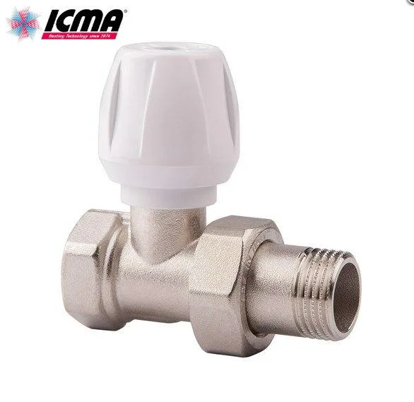 Кран радіаторний ICMA 1/2" прямий верхній