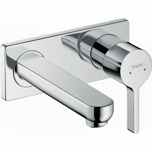 Змішувач Hansgrohe Metris S для раковини настінний, хром 31162000
