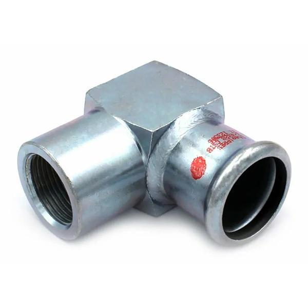 Колено пресс оцинковка RM Steel Pres Ø 28×1/2" внтутрення резьба