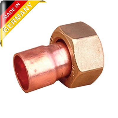 Муфта медная с накидной гайкой Sanha Ø 15×3/4" (код. 5359g)
