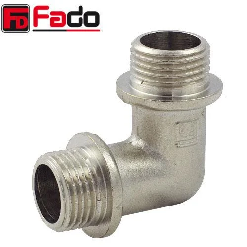 Коліно латунне FADO Fit Nickel Ø 1/2" зовнішня різьба