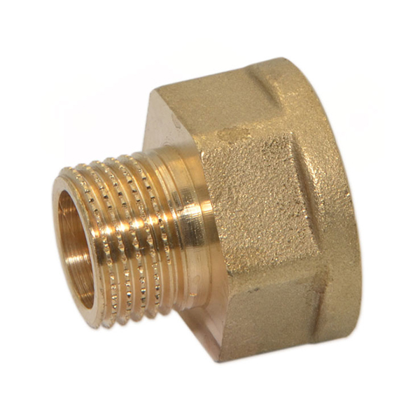 Перехідник латунний Pattaroni Ø 3/8"×1/2" зовн.- внутр. різьба (під ключ)