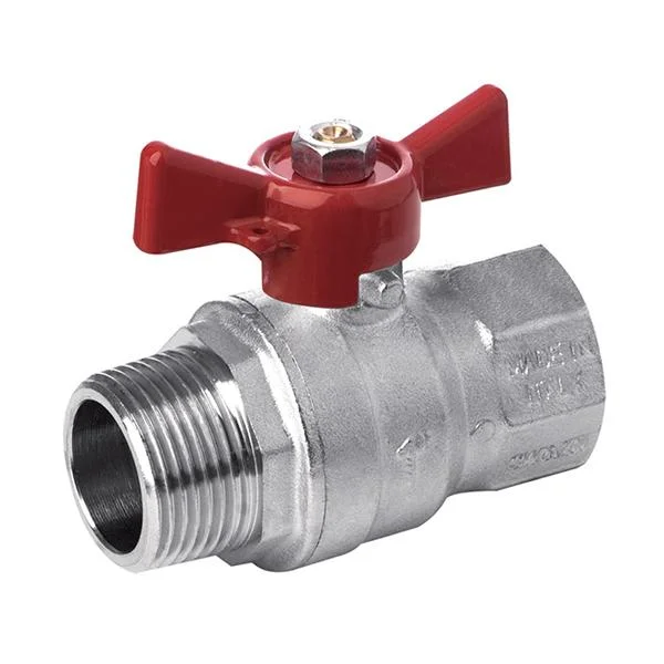 Кран шаровой усиленный Bonomi Missouri PN40 Ø 1/2" внутр.- наруж. резьба "бабочка"