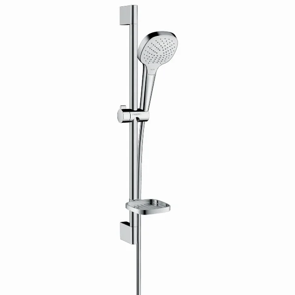 Душовий набір HANSGROHE Croma Select E Vario 0,65 м, з мильницею Casetta, білий/хром