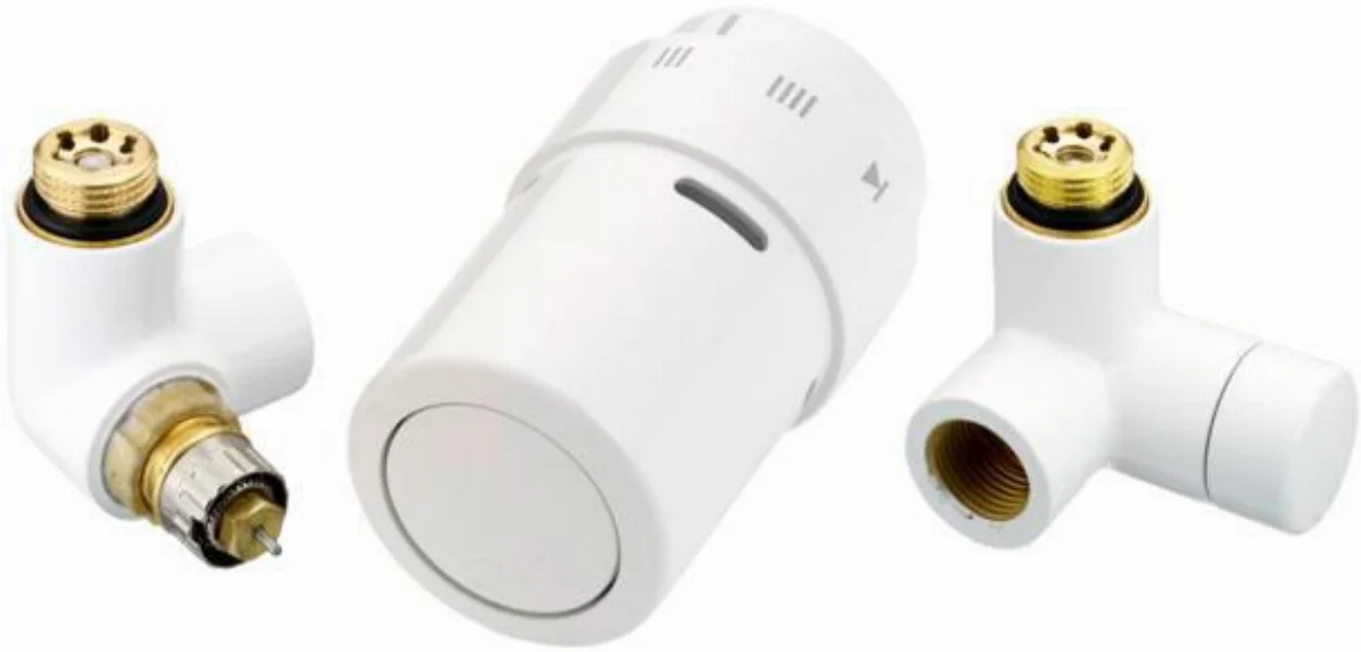 Комплект для підключення рушникосушарки Danfoss RAX-set X-tra Collection 1/2" лівий БІЛИЙ
