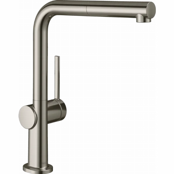 Змішувач для кухонної мийки Hansgrohe Talis M54 з висувним душем, під сталь