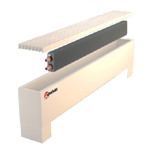 Конвектори POLVAX W. КЕ.75x1250x300 мм 1079 Вт