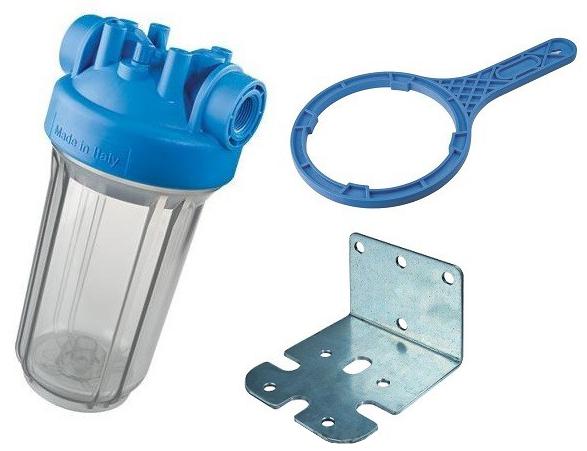Фильтр магистральный Atlas Filtri 20" DP BIG Ø 1-1/2" IN (TS прозрачный корпус) KIT