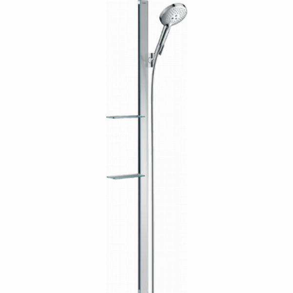 Душевой набор Hansgrohe Raindance Select S 120 3jet EcoSmart с душевой штангой и мыльницей 27647000