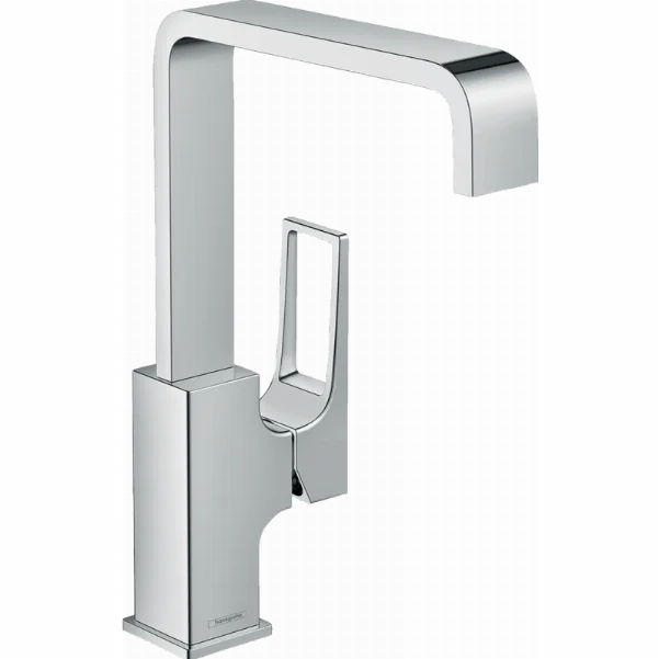 Змішувач для раковини Hansgrohe Metropol зі зливним клапаном Push-Open