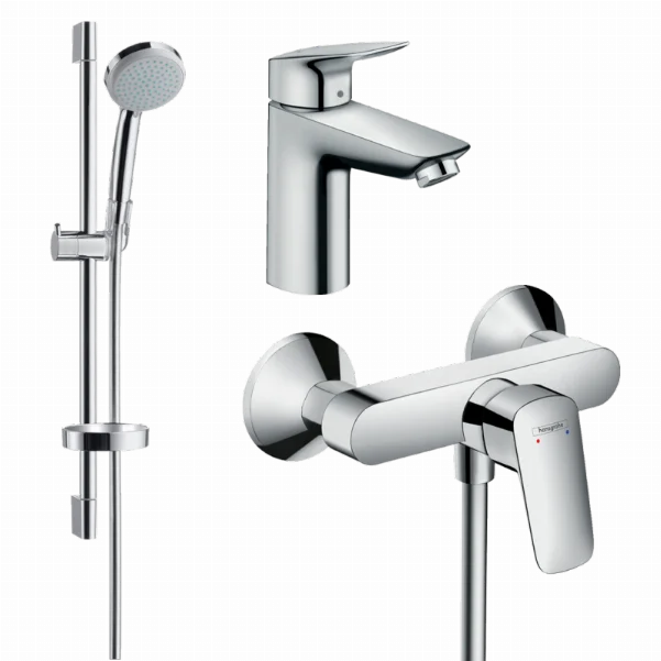 Набір змішувачів для душу 3 в 1 Hansgrohe Logis 71600111 (71100000, 27772000, 71600000)