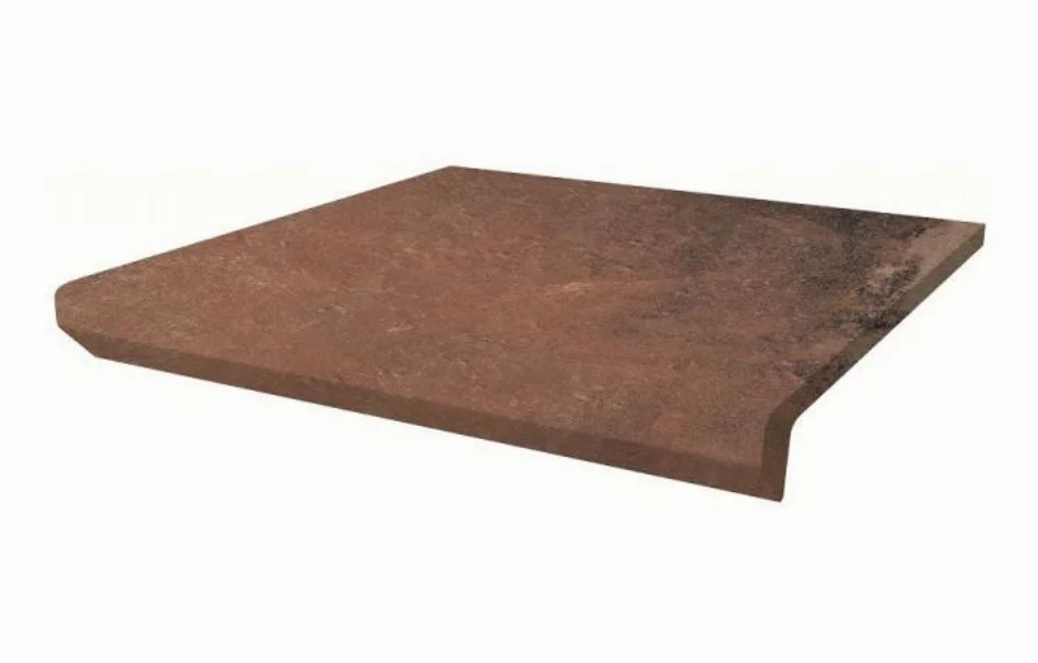 Ступень с капиносом прямая Scandiano Rosso 300x330x11 Paradyz